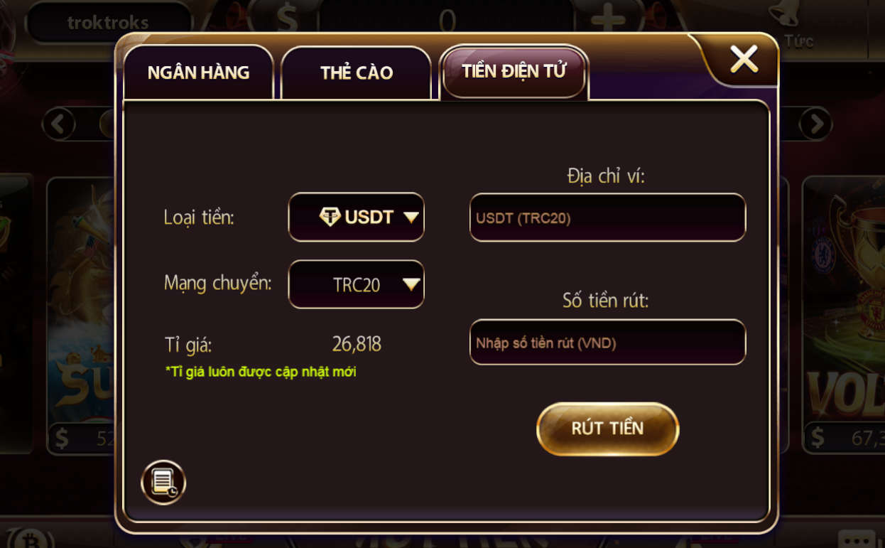 Rút tiền điện tử an toàn nhanh chóng tại cổng game Sunwin